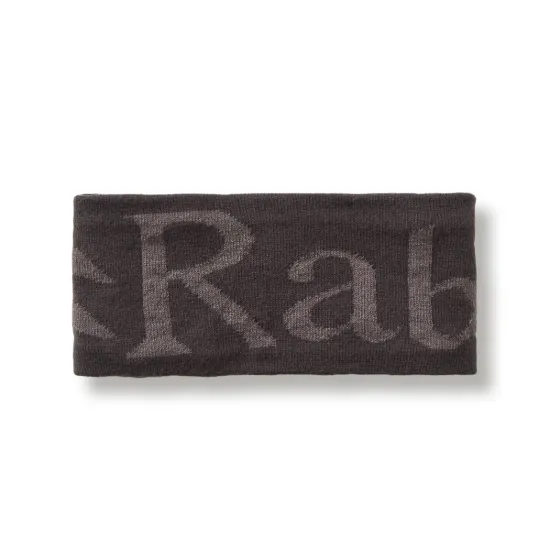 Rab Knitted Logo Headband Anthracite