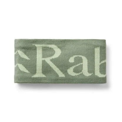 Rab Knitted Logo Headband Dark Fig Green/Fig Green