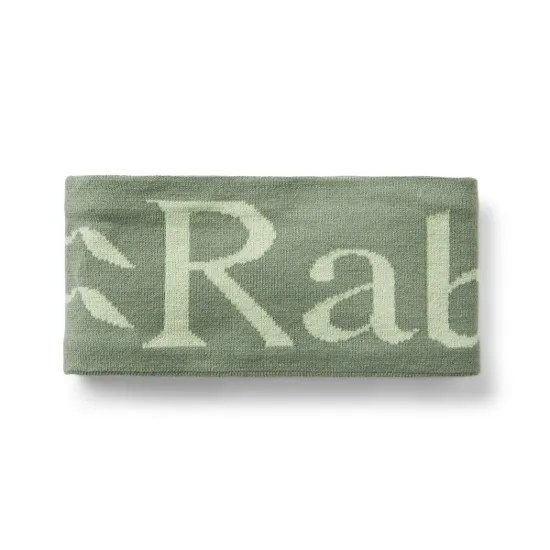 Rab Knitted Logo Headband Dark Fig Green/Fig Green
